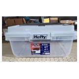 Hefty 40 qt plastic storage box