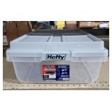 Hefty 40 qt plastic storage box