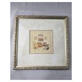 Charlene Olson 3D Resin Bathroom 13"x13"