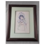 Jan Hagara Signed Print "Bonnie" 14ï¿½"18ï¿½"