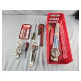 Red Tray w/ Assorted Tools