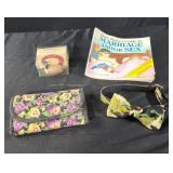 Quilted wallet, camo bow tie dog collar, marraige