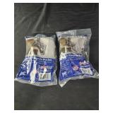 2 cast aluminum flag pole brackets