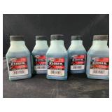 5 bottles EZ 2 cycle oil 3.2 flag oz ea