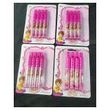 4 PACKS FANCY NANCY TOY FLUTES 4 CT EACH 1 pk is