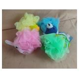 Animal bath puff. 4 total