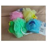 Animal bath puff. 4 total