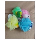 Animal bath puff. 4 total