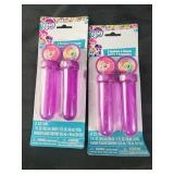 Two packs my little pony bubble wands 2 ct each