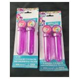 Two packs my little pony bubble wands 2 ct each