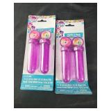 Two packs my little pony bubble wands 2 ct each