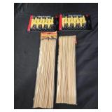 Bamboo skewers and corn cob holders
