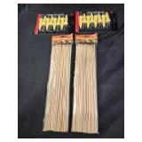 Bamboo skewers and corn cob holders