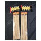 Bamboo skewers and corn cob holders