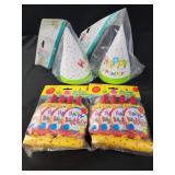 Birthday hats and blowouts, party supplies