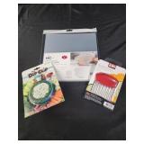 Crinkle cutter, dip clip bowl, microwave bowl