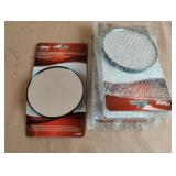 10X magnifying mirror with suction cups. 4 total