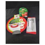Microwave tray,  veggie brush, cooking