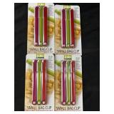 4 Small Bag Clips Packages