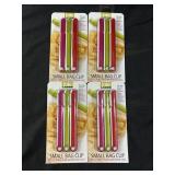 Lot of 4 Small Bag Clip Packages
