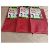 Zipper storage bags. 3 total