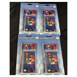 Lot of 4 Mariokart Notepad Pencil Packs