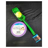 Ball launcher, collapsible pet bowl