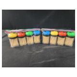 Two 4 ct each canister toothpicks