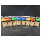 Two 4 ct each canister toothpicks
