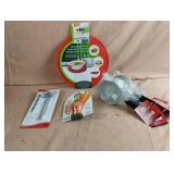 Microwave tray, veggie dude, thermometer and 6