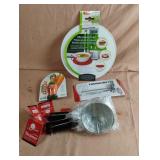 Microwave tray, veggie dude, thermometer and 6
