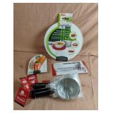 Microwave tray, veggie dude, thermometer and 6