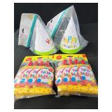Birthday hats and blowouts, party supplies