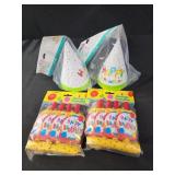 Birthday hats and blowouts, party supplies