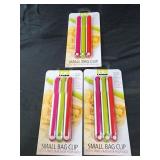 Small bag clips 3 packs of 3 each