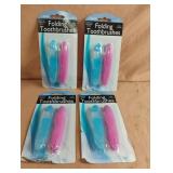 Folding toothbrushes. 4-2 ct packs