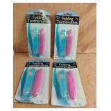 Folding toothbrushes. 4-2 ct packs