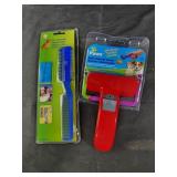 Pet brush and hair trimmer