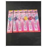 6 packs Jojo Siwa toothbrushes and protectors