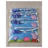 4 Peppa Pig Toothbrush Travel Kits