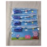 4 Peppa Pig Toothbrush Travel Kits