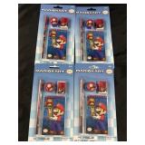 Lot of 4 Mariokart Pencil Pack Notepads