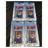 Lot of 4 Mariokart Pencil Notepad Packs