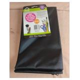 Zipper storage bags. Black. 4 toral