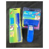 Pet brush and hair trimmer