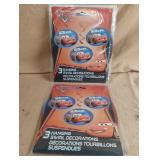Lightning McQueen-3 hanging swirl decorations