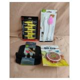 Utensil rest, jumbo corn holders, dip clip and
