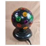 Disco ball. Powers on. 8.5' tall