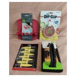 Grill cleaning scrubbing pad, jumbo corn holders,