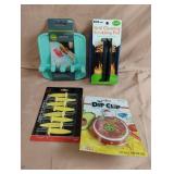Grill cleaning scrubbing pad, jumbo corn holders,